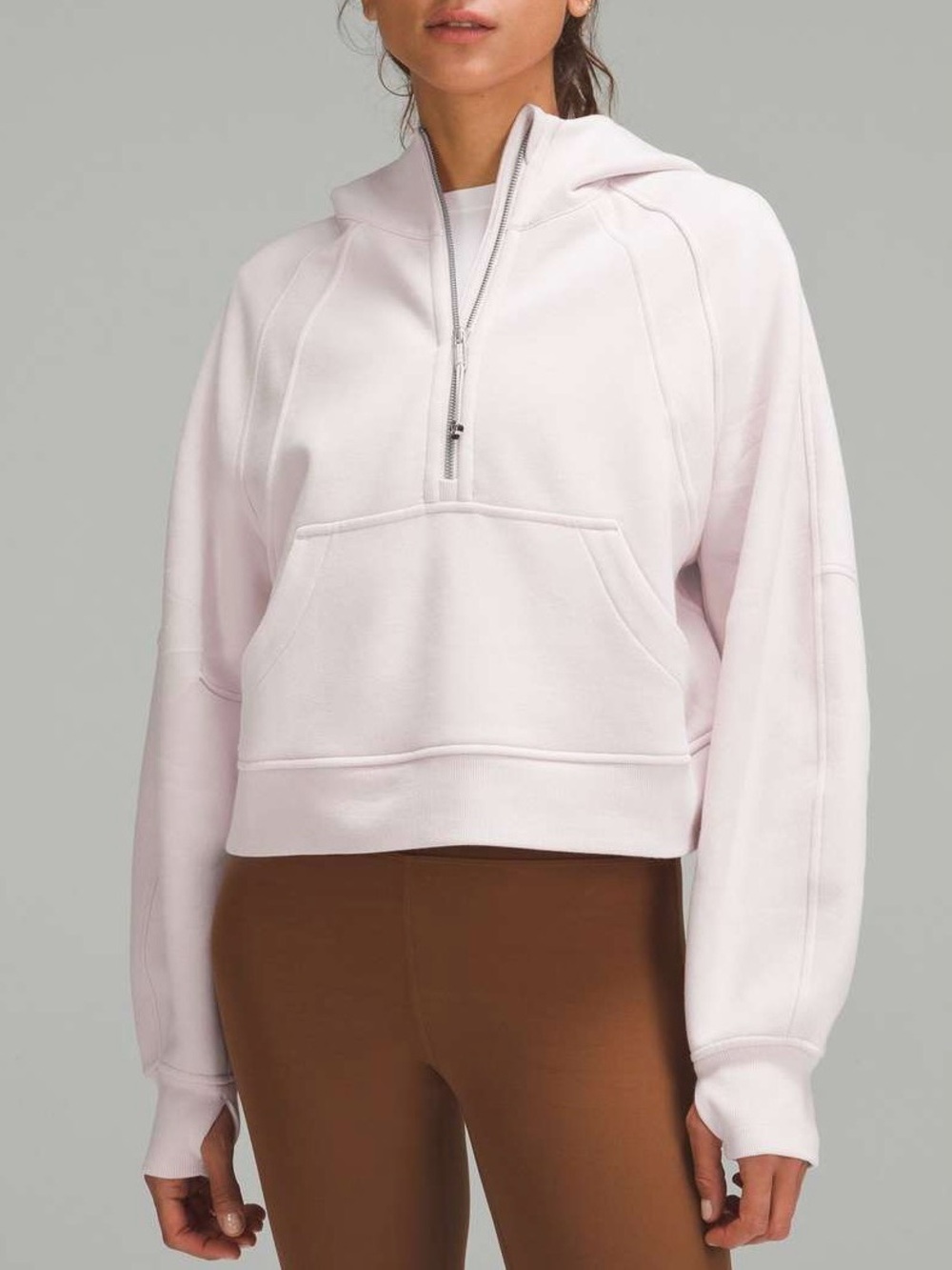 Lululemon Scuba Oversized Half-Zip Hoodie XS/S Flush Pink